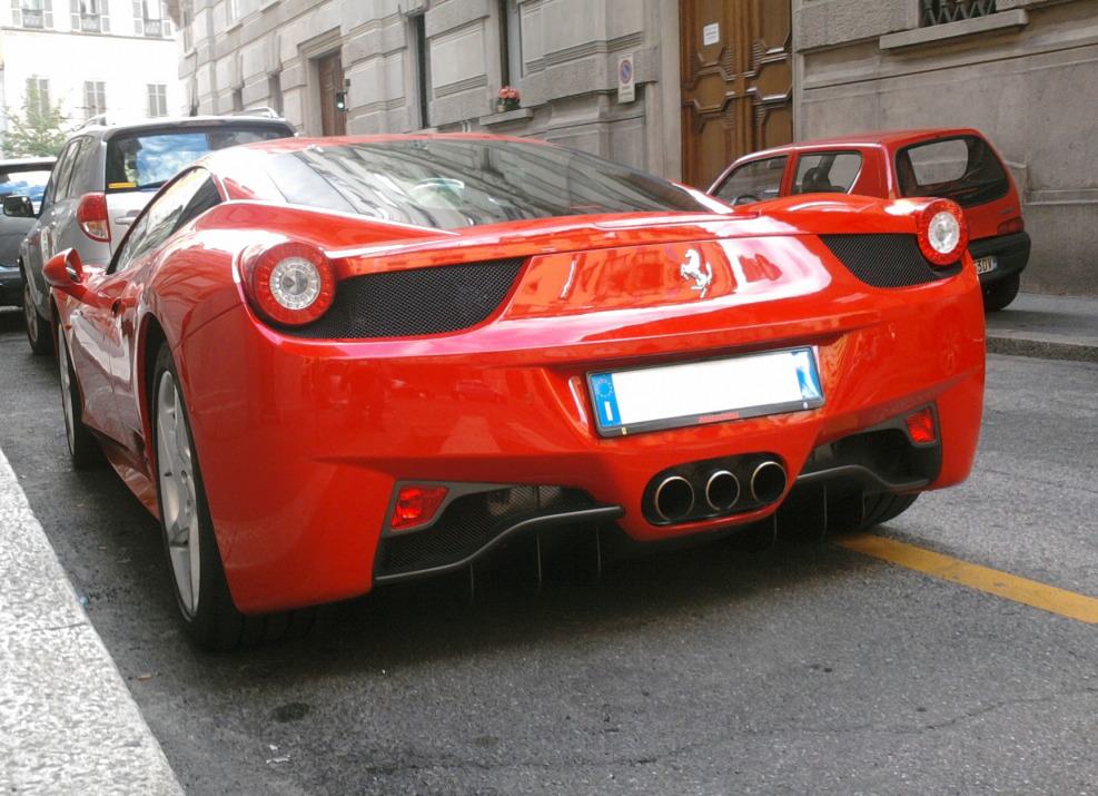 Ferrari 458 Italia задние фонари