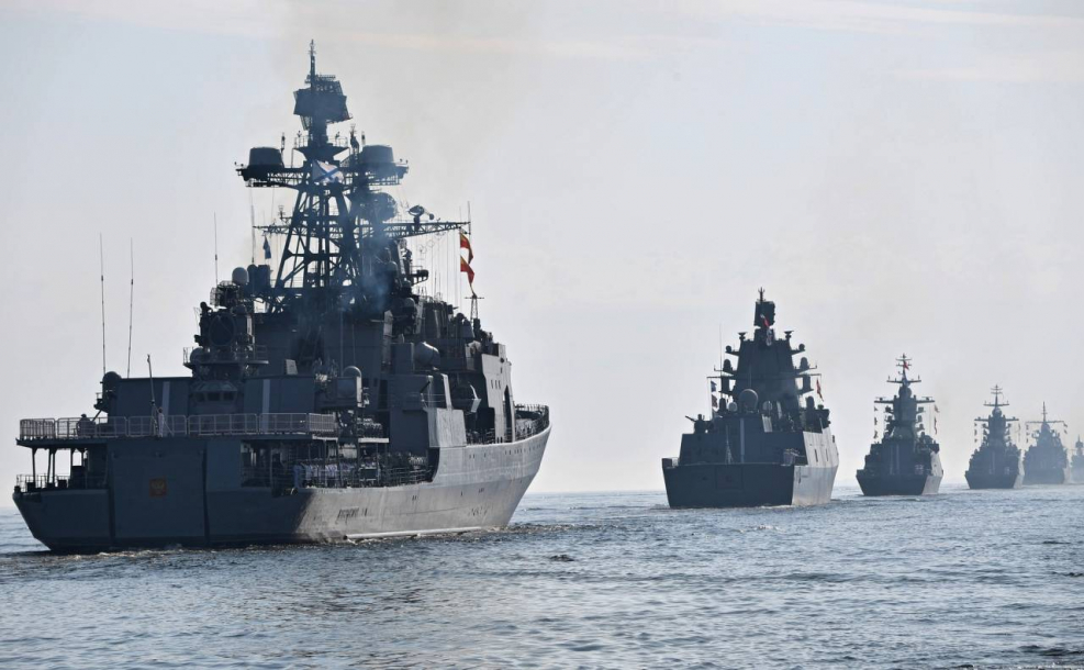 Парад ВМФ В Санкт-Петербурге 2020 корабли
