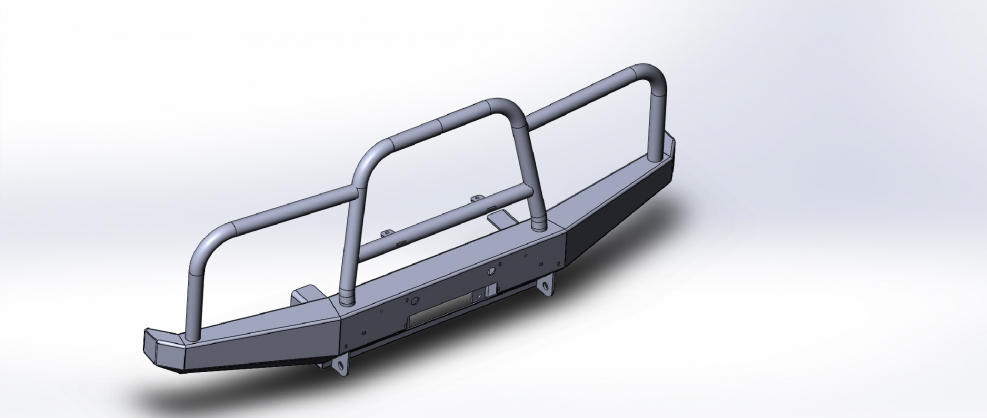 Силовой бампер УАЗ модель solidworks
