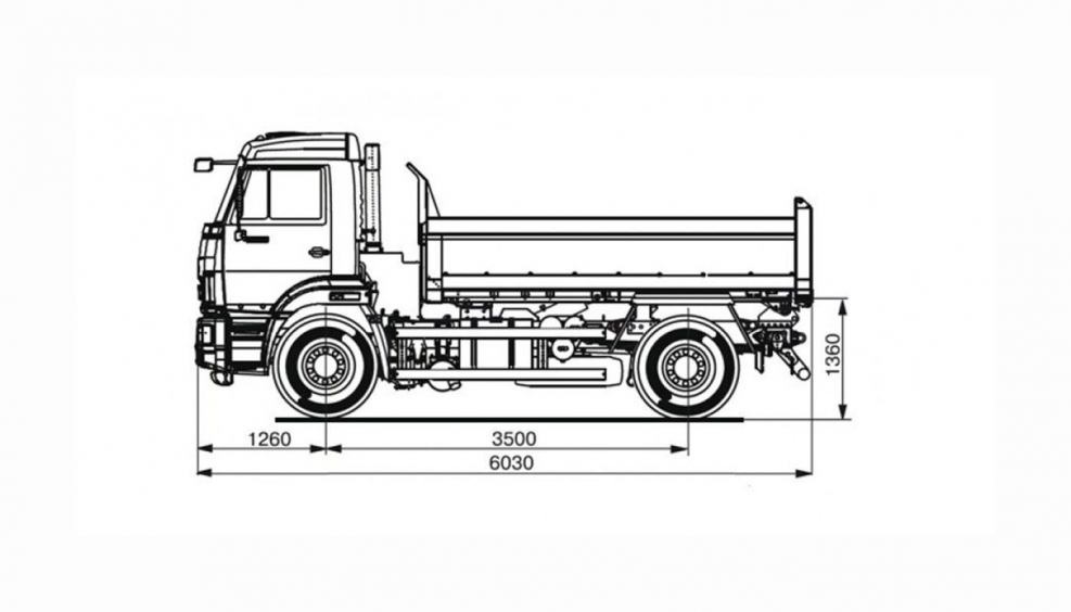 КАМАЗ 43255 габариты