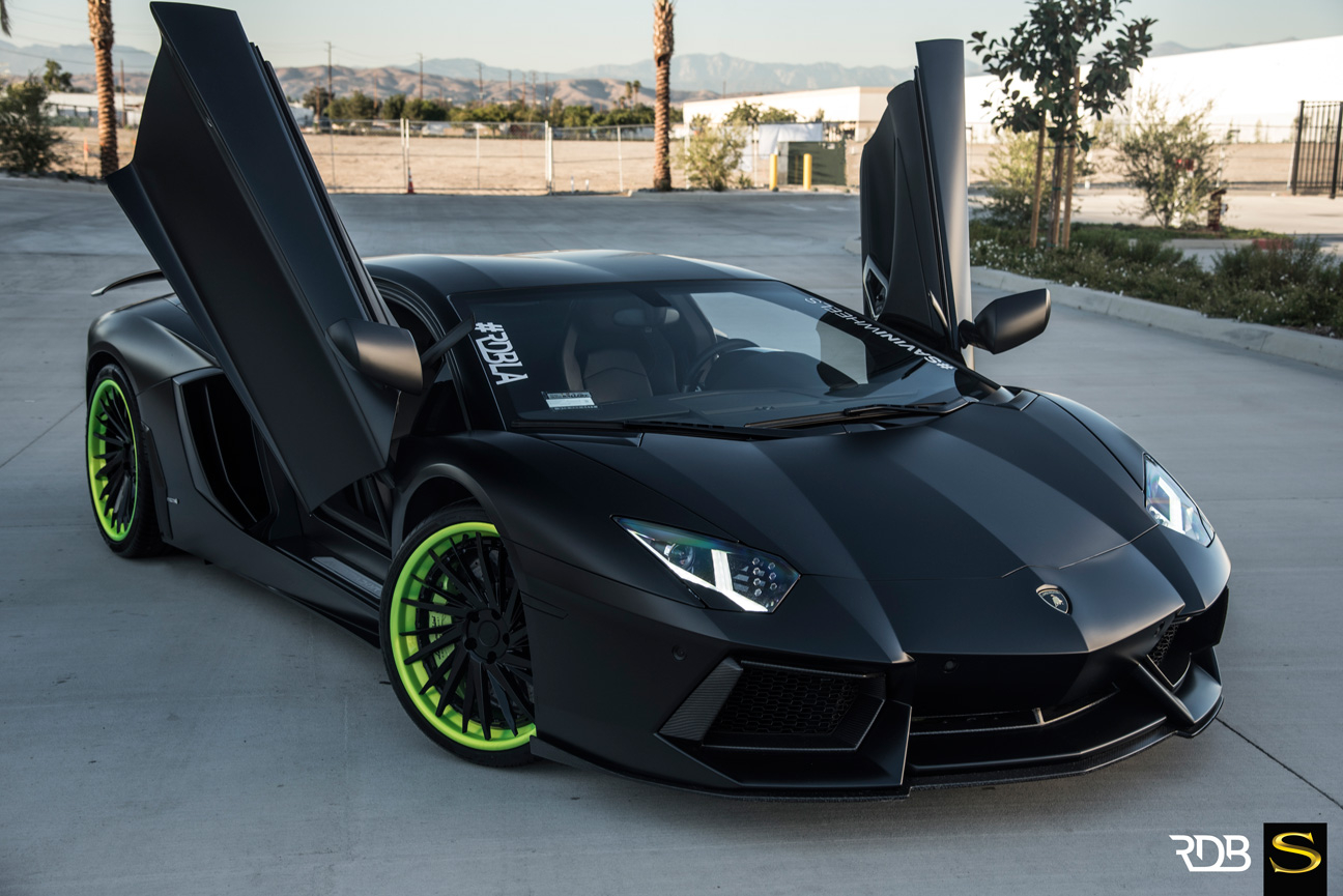 Matte Black Lamborghini Murcielago