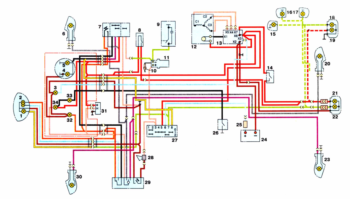 Батарейная схема электропроводки ИЖ Планета 5 | Планеты, Система зажигания, Электропроводка
