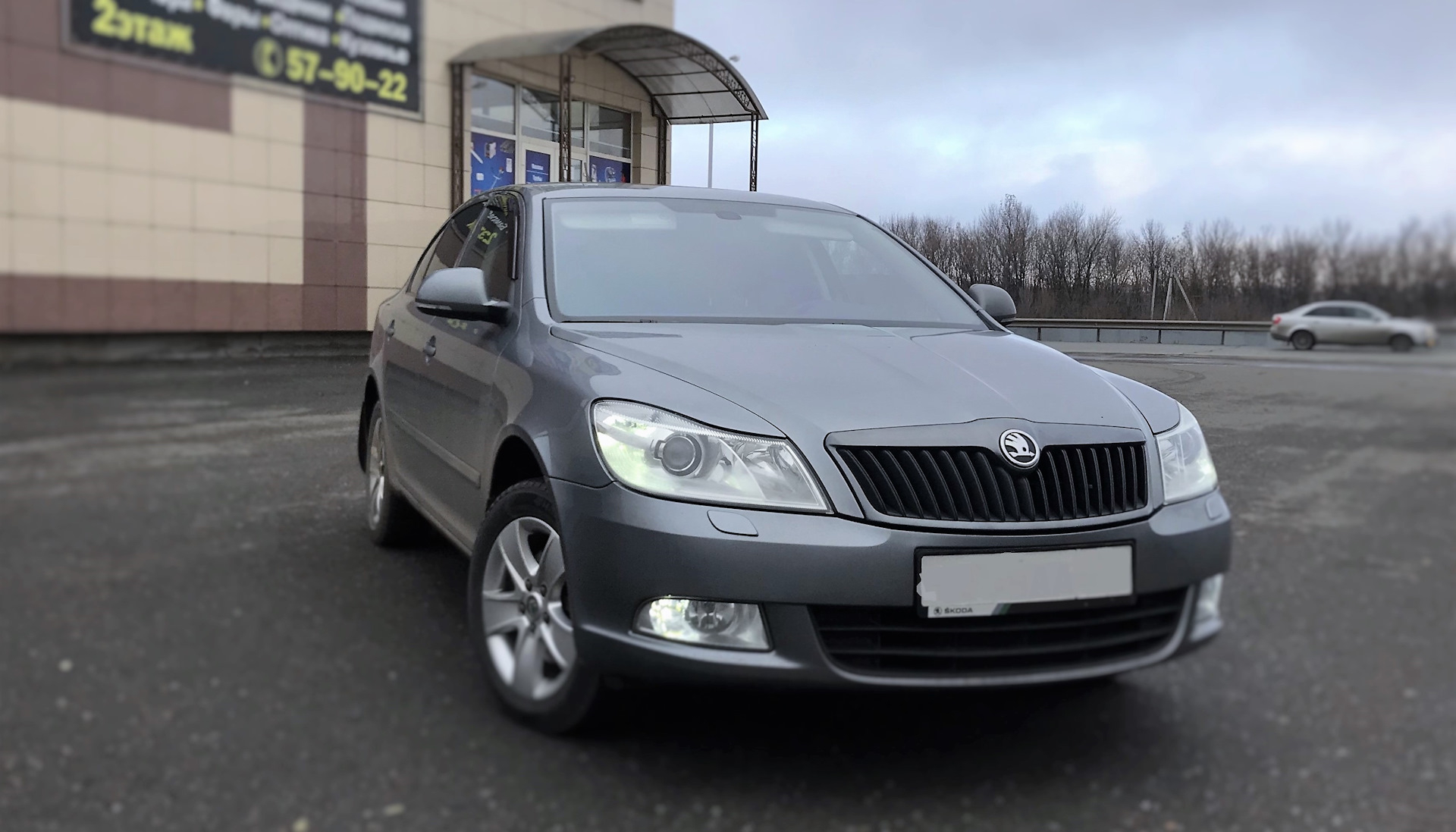 Skoda octavia серая