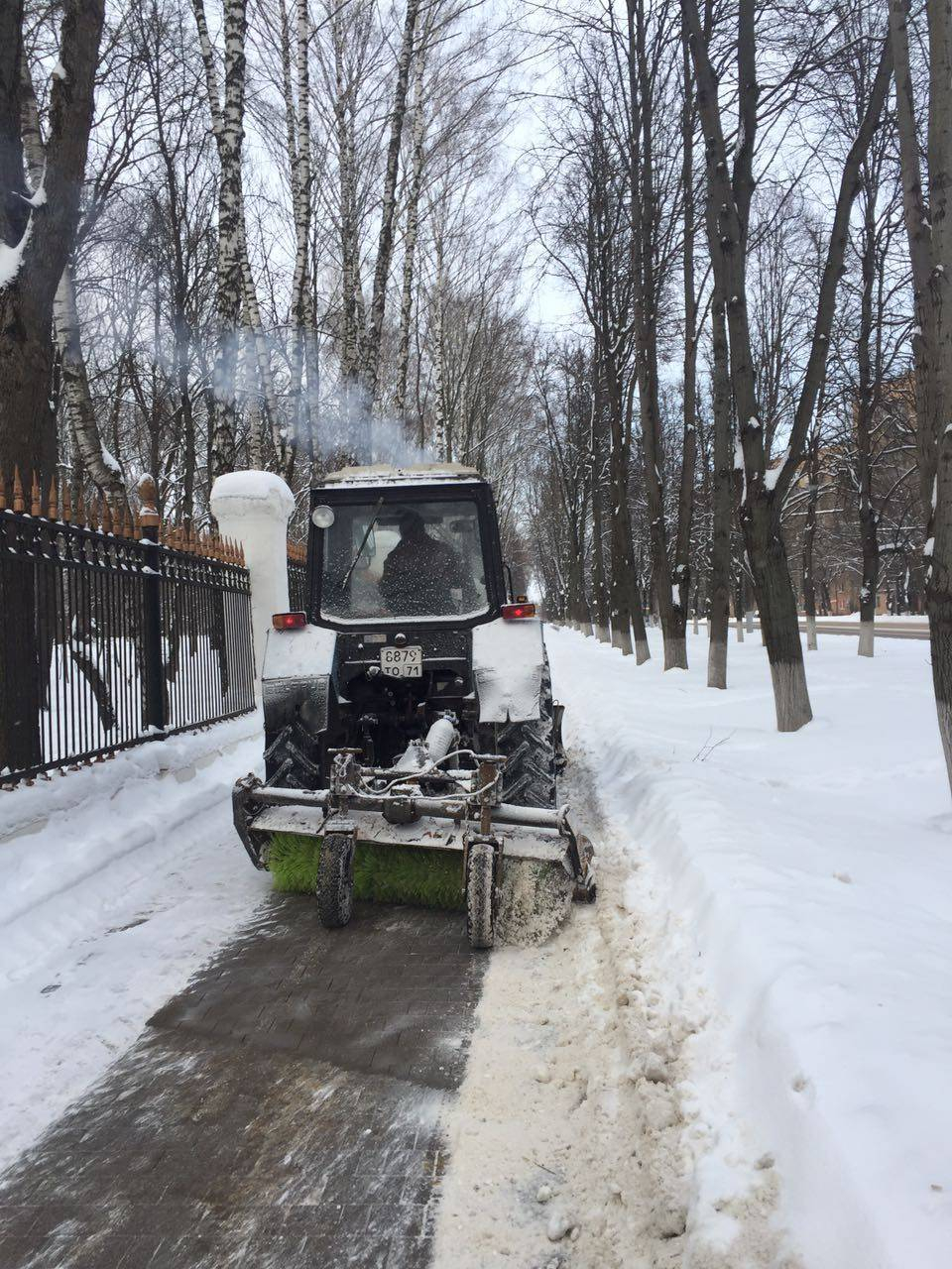 Снегопад в Новосибирске 2020