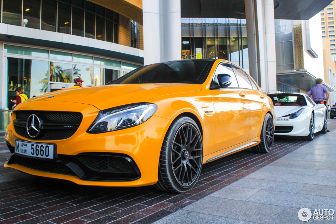 Mercedes c63 AMG Orange