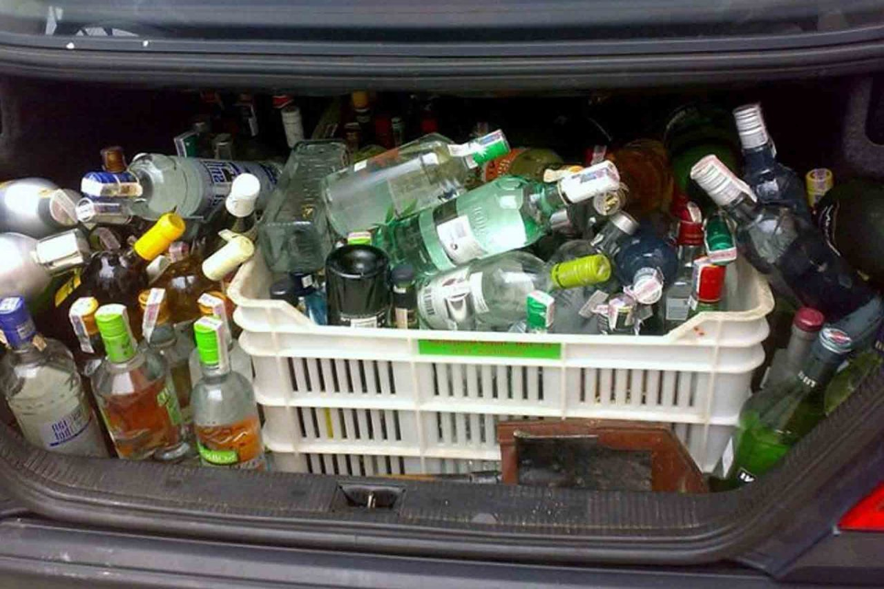 Полный багажник алкоголя