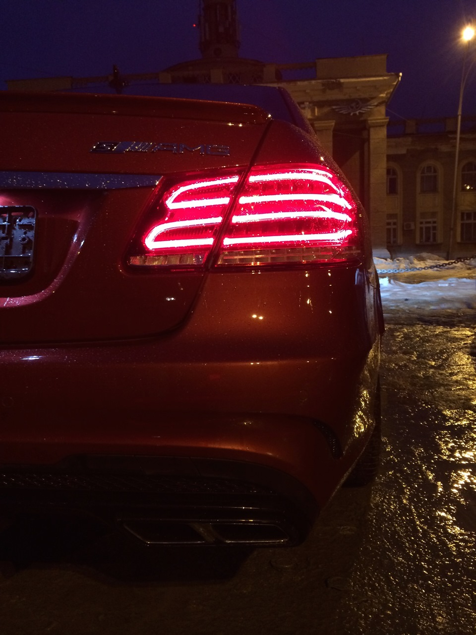 Мерседес e63 ночью