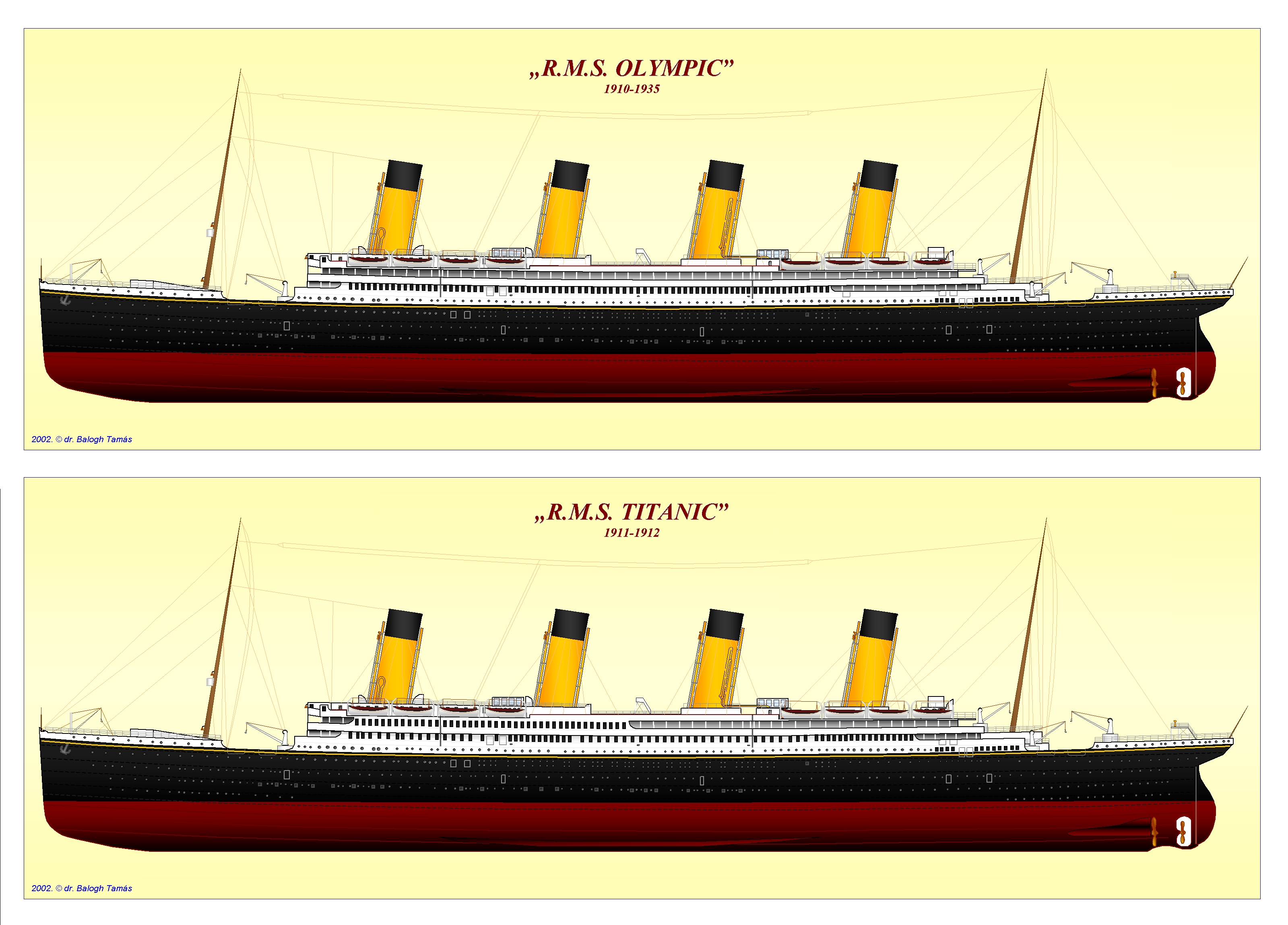 Британик Титаник и Олимпик сравнение