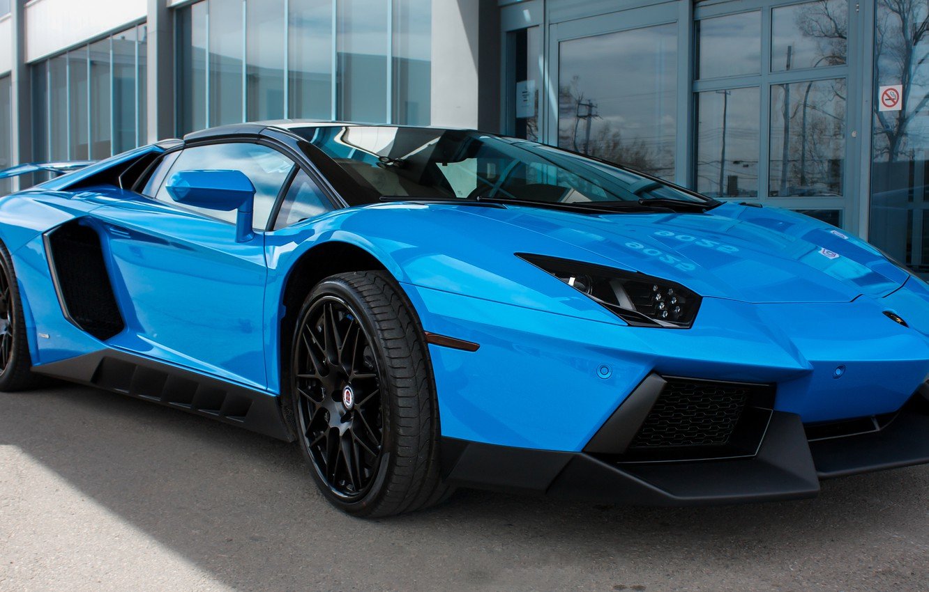 Lamborghini Aventador SV РіРѕР»СѓР±РѕР№