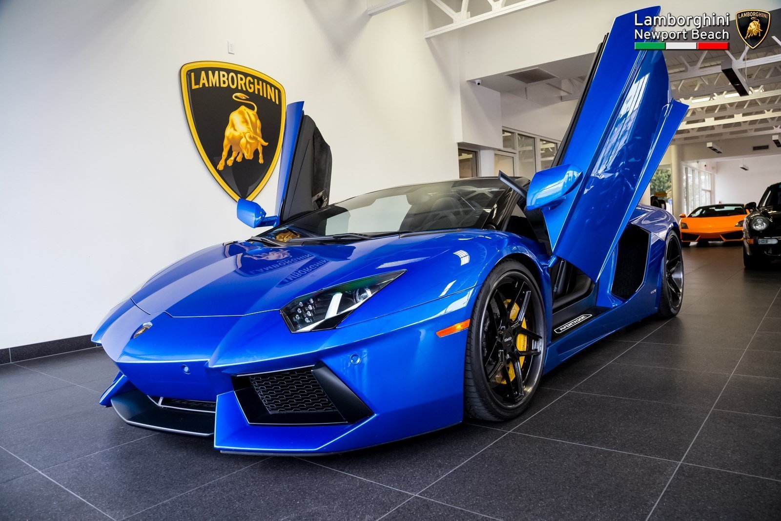 Lamborghini Aventador Roadster lp700 4 Blue