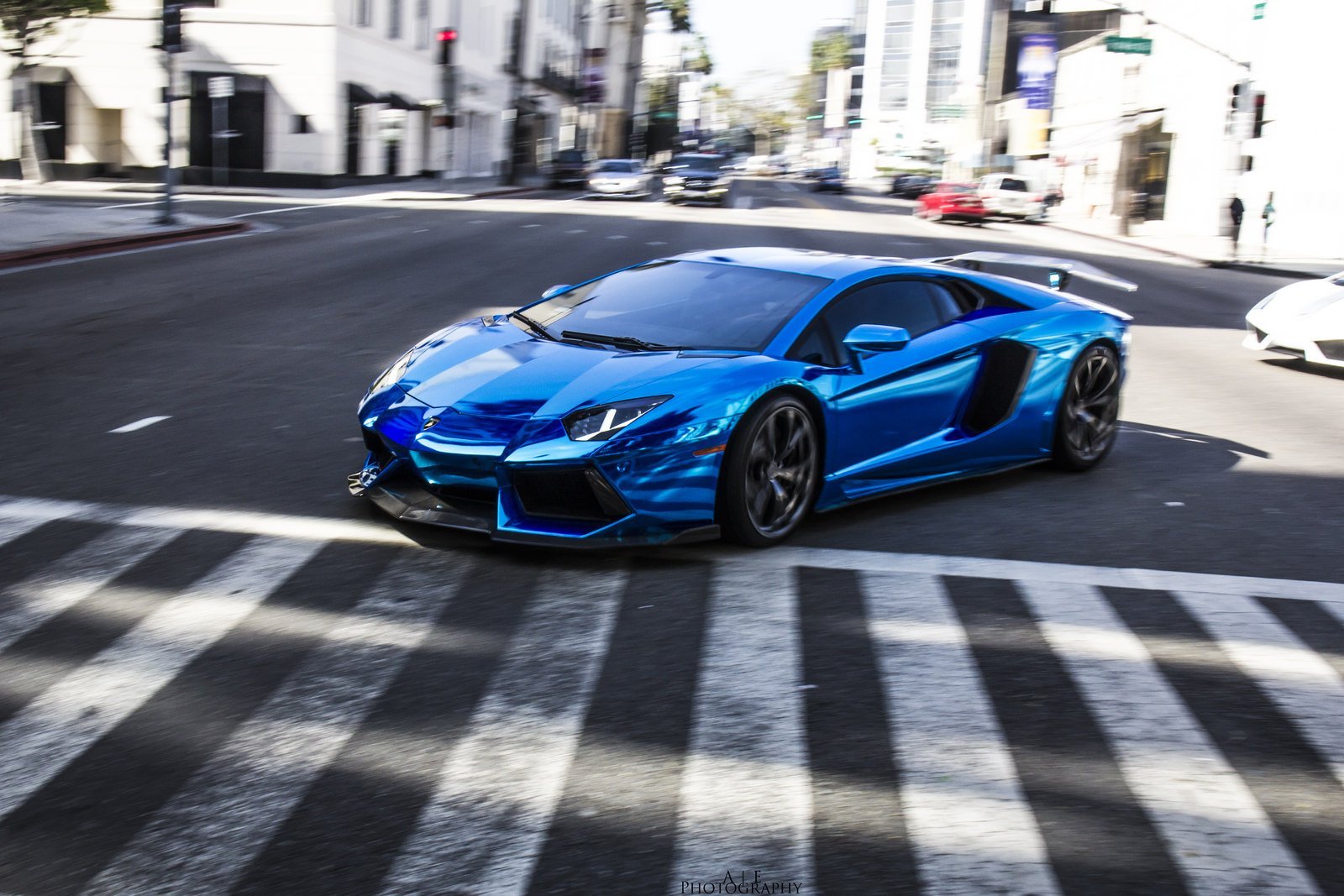 Lamborghini Aventador s синий в Петербурге