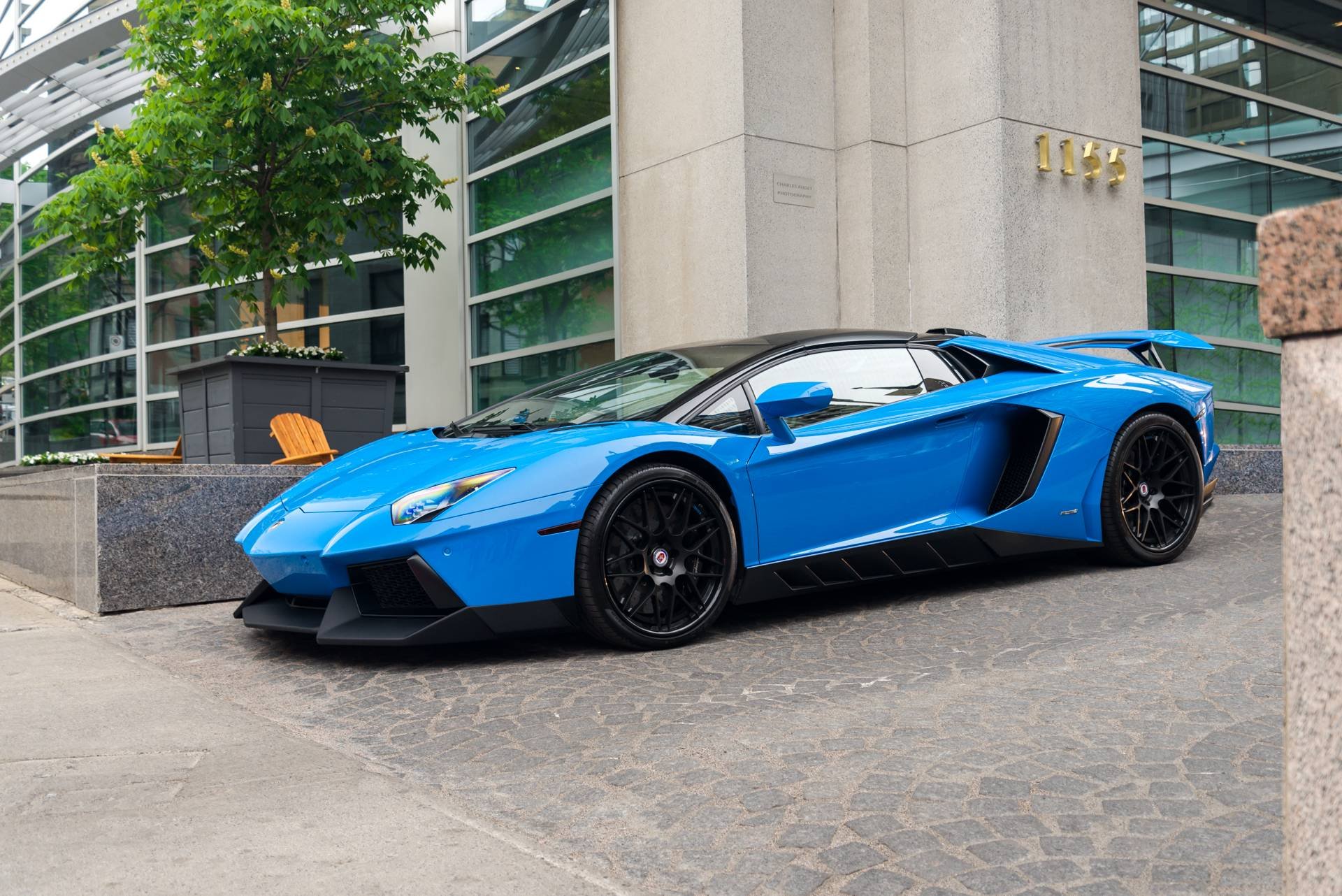 Lamborghini Aventador s синий в Петербурге