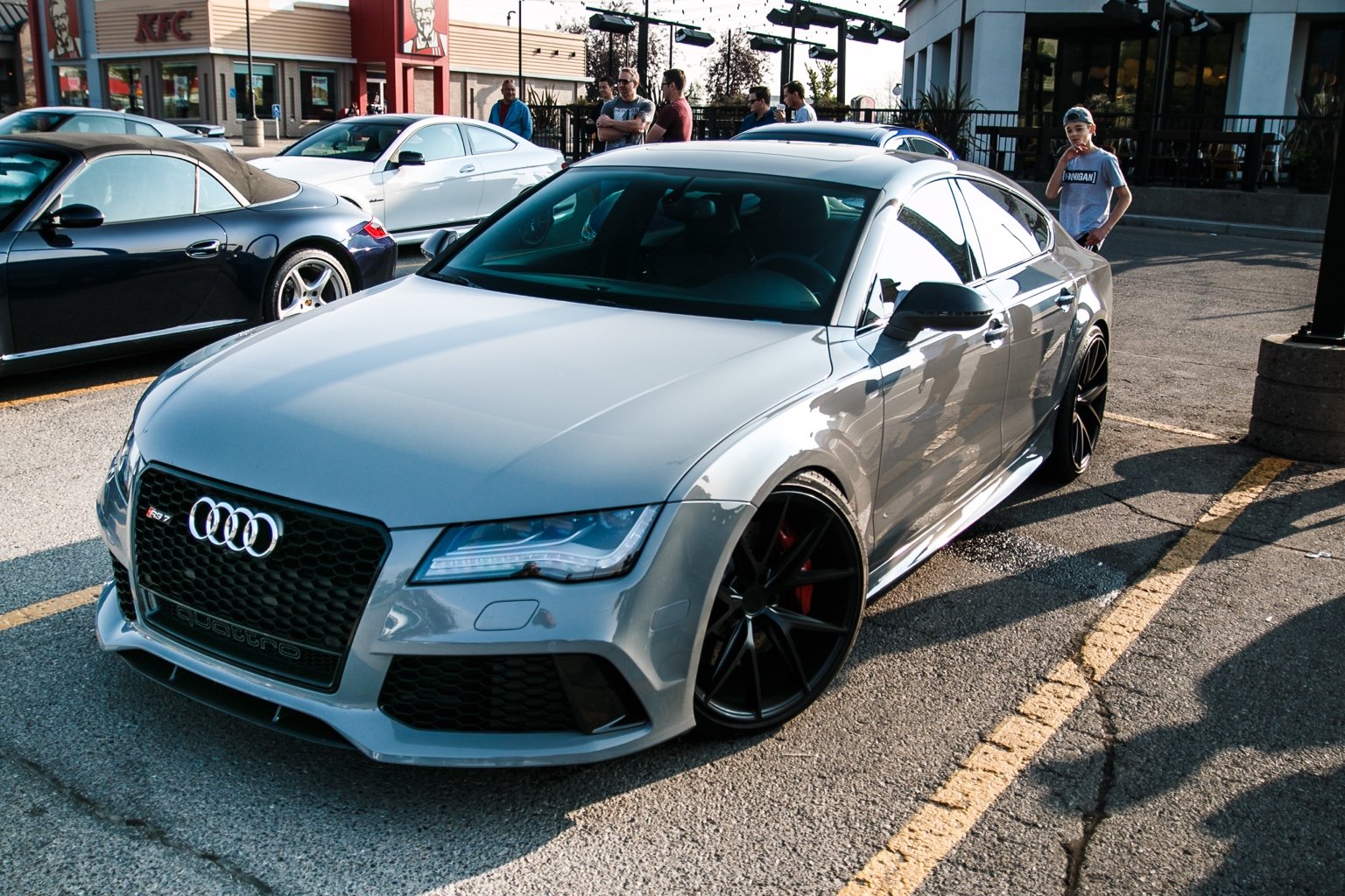 Ауди rs7 серая