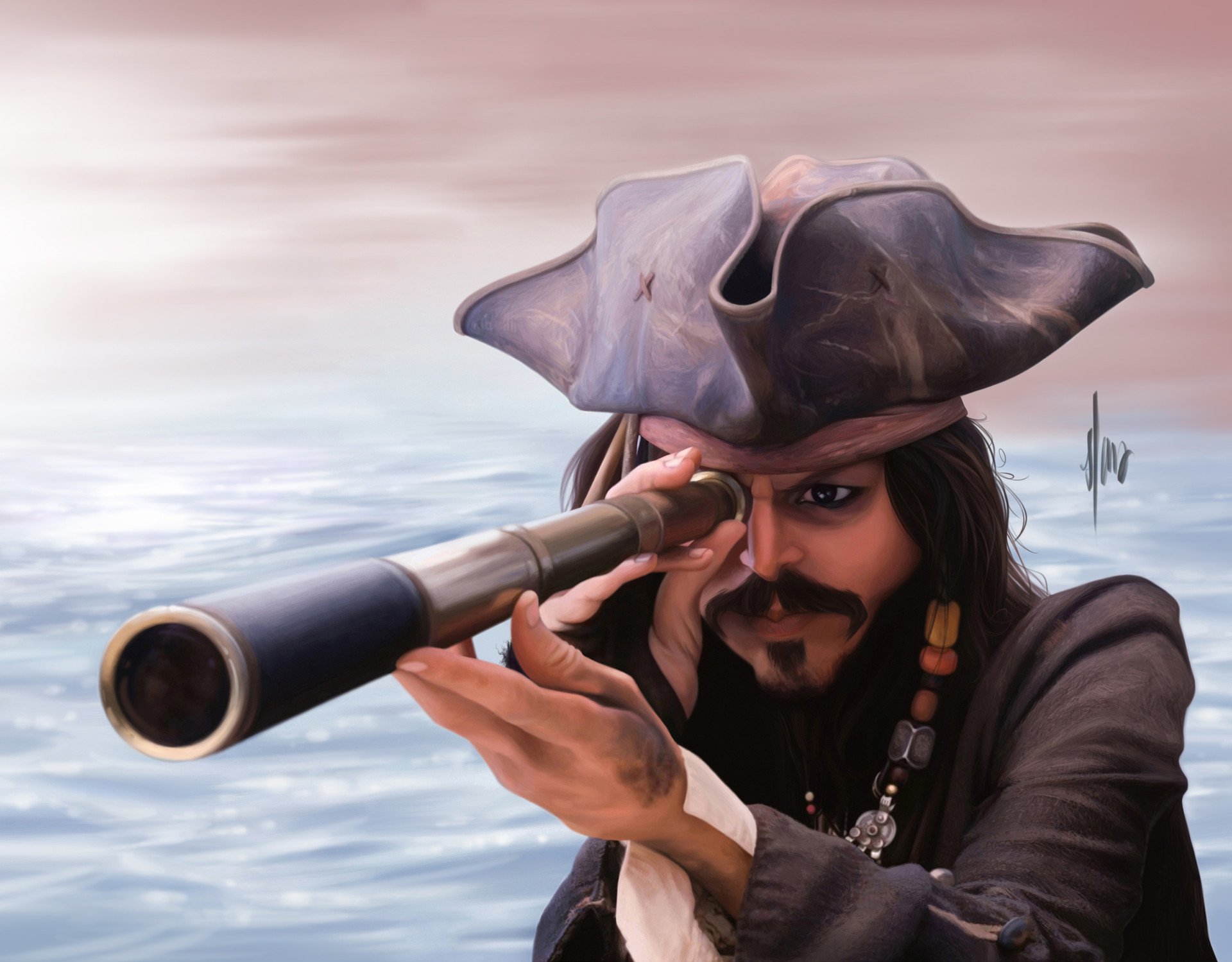 Фото пирата с трубкой