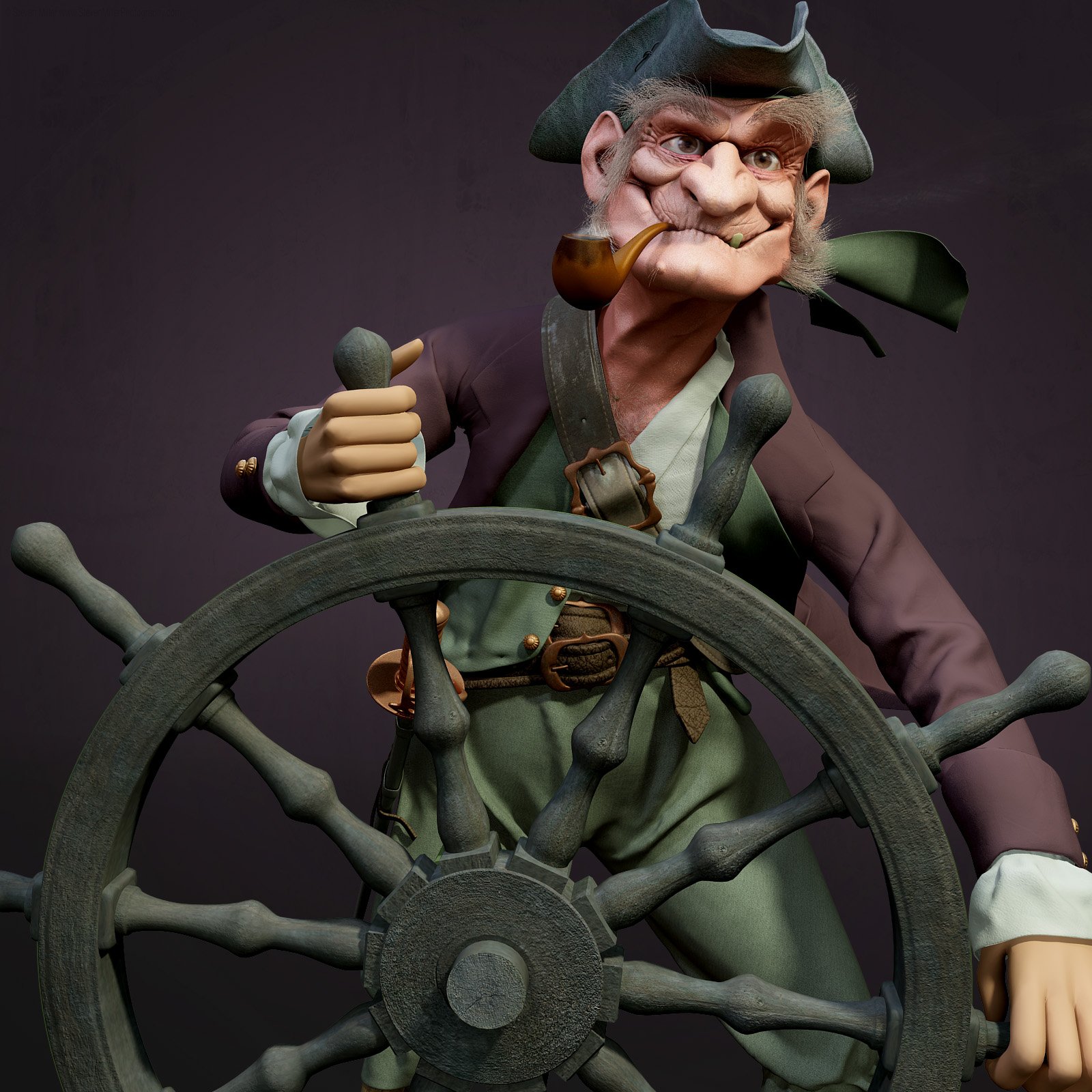 Пират за штурвалом