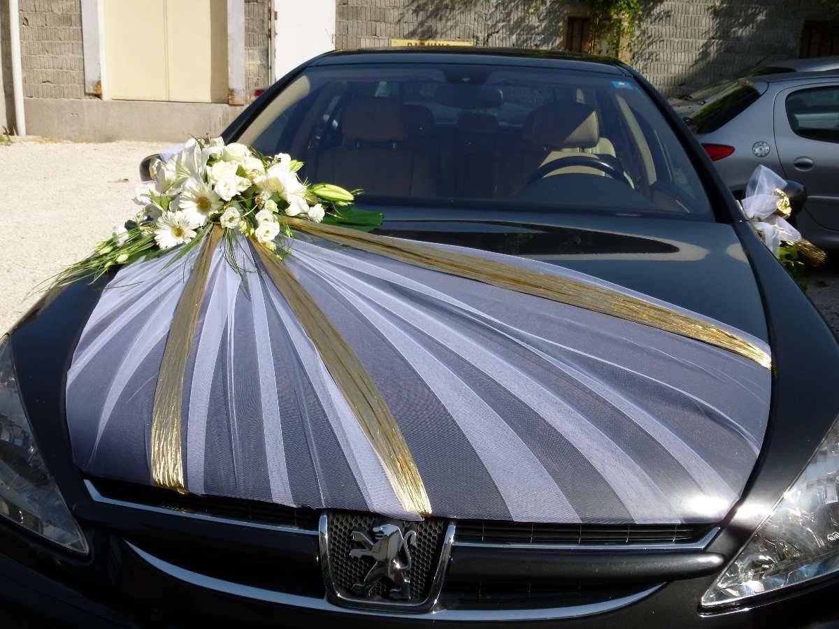 Украшения на машину, свадебные украшения
