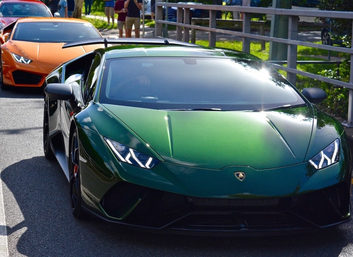 Dark Green Lamborghini