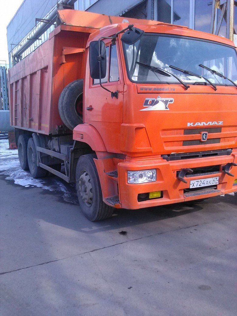 КАМАЗ 5410 самосвал оранжевый
