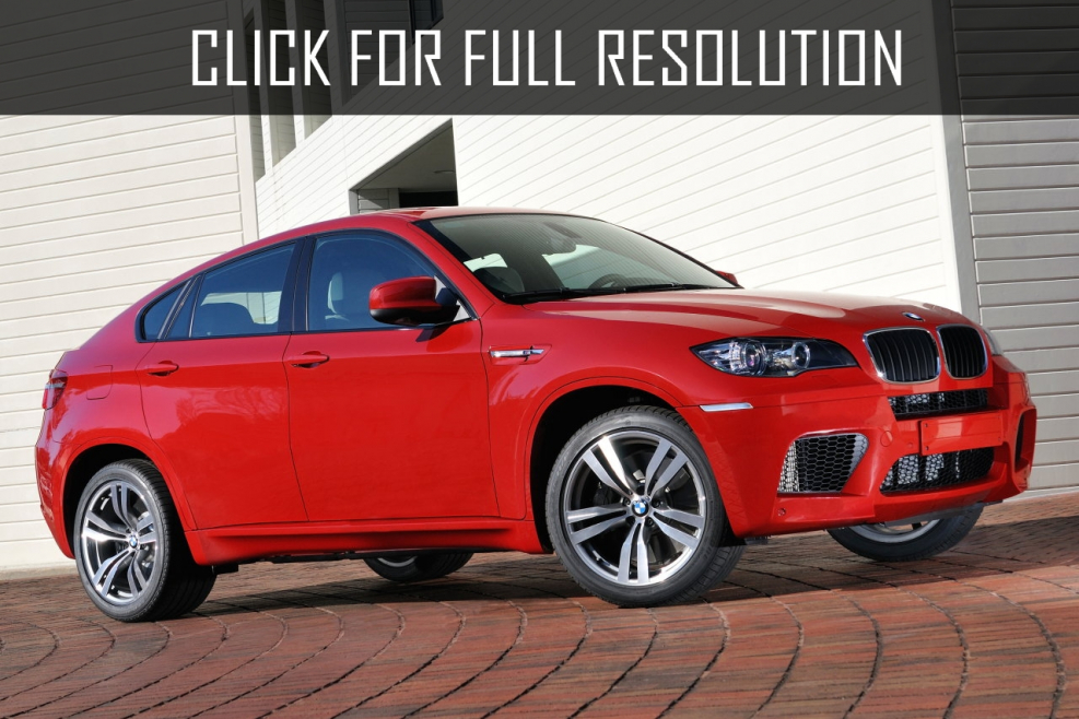BMW x6 m красная