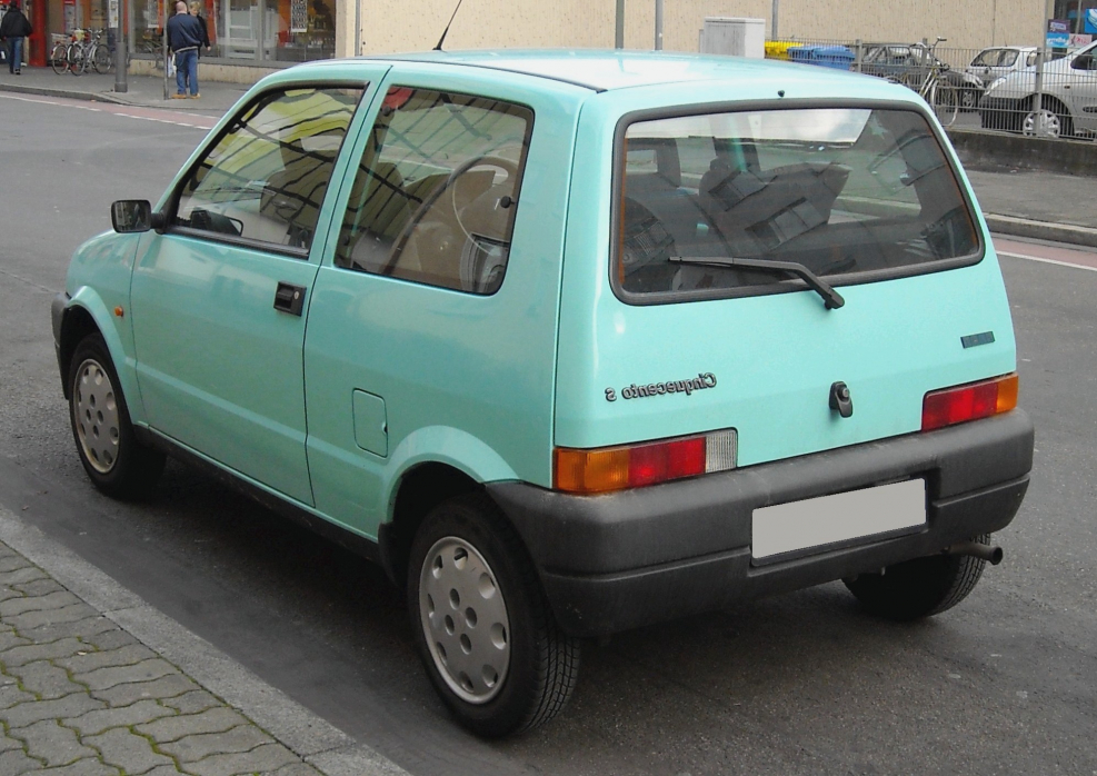 Fiat Cinquecento Sporting Rear