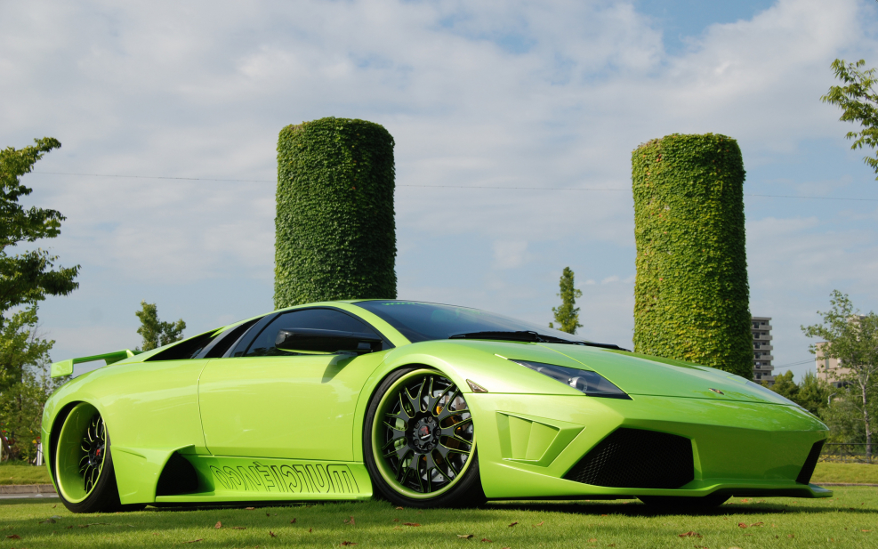Lamborghini Murcielago зеленая
