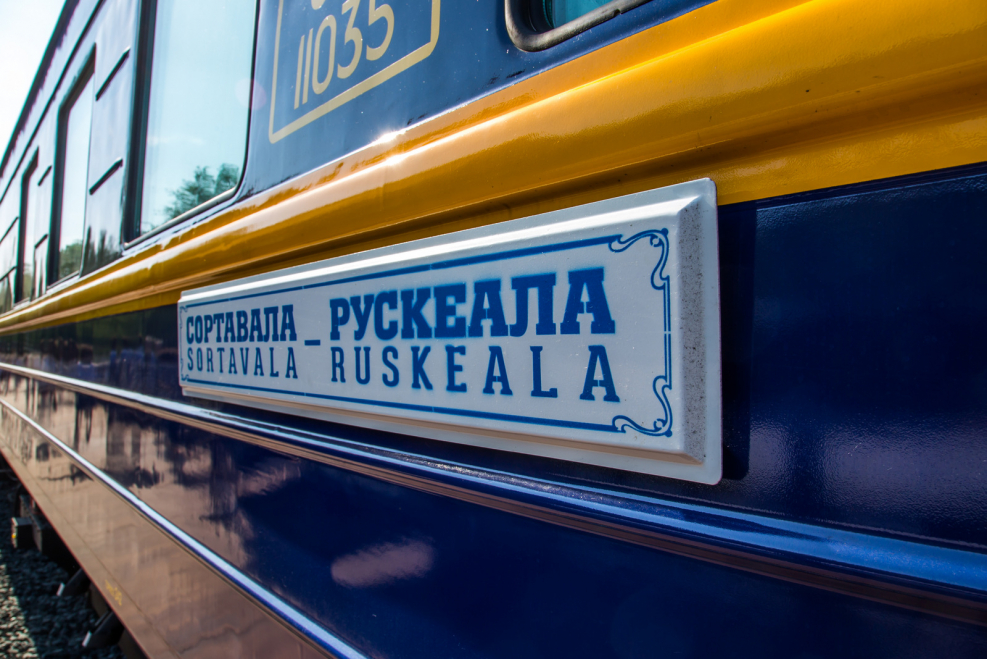 Ретро паровоз Сортавала Рускеала