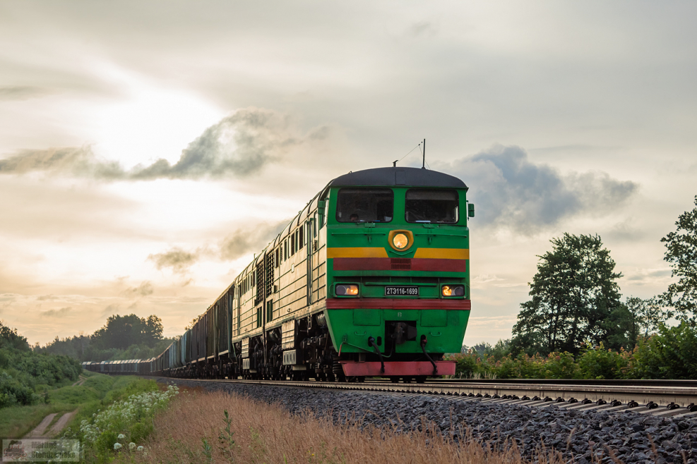 Тепловоз с вагонами