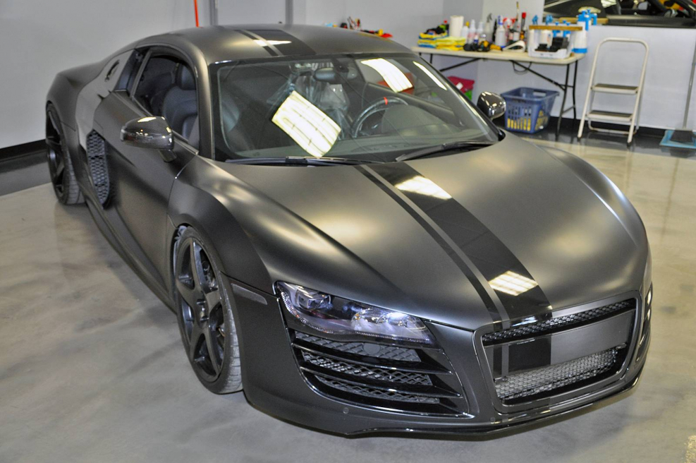 Audi r8 черная матовая