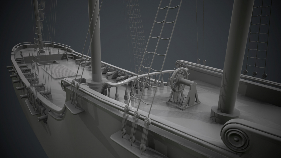 Galleon Black Pearl палуба