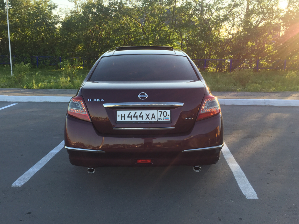 Nissan Teana j32 насадки на глушитель