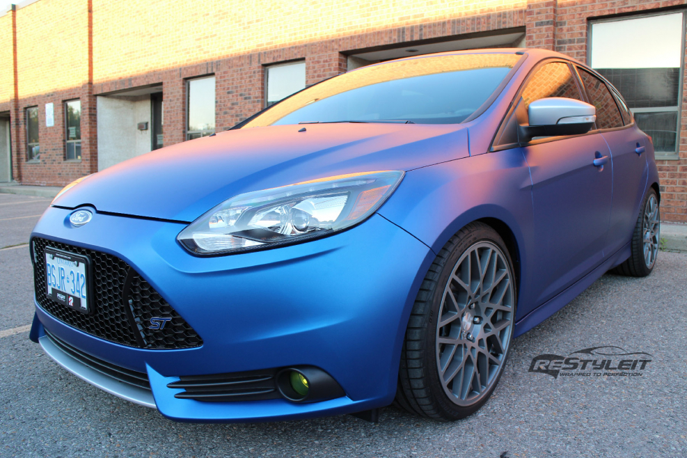 Ford Focus 2 синий матовый