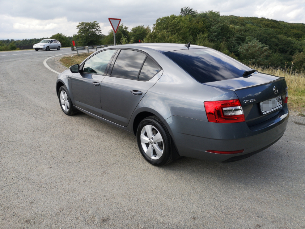 Octavia a8 серый Platinum металлик
