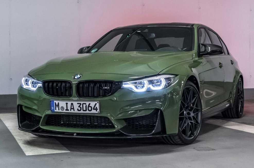BMW f30 зеленая