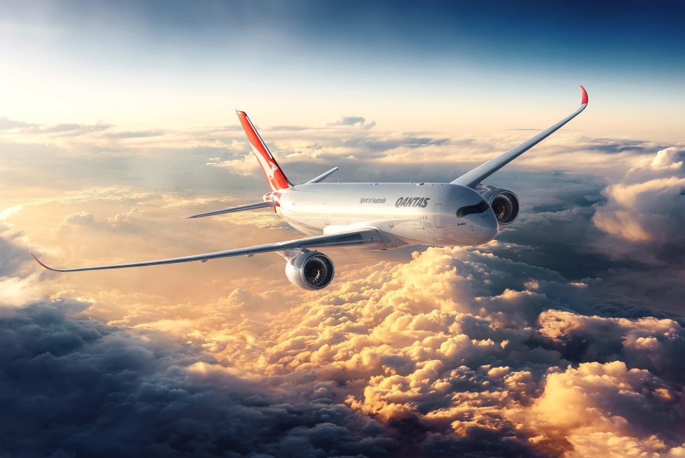 Airbus a350 в небе