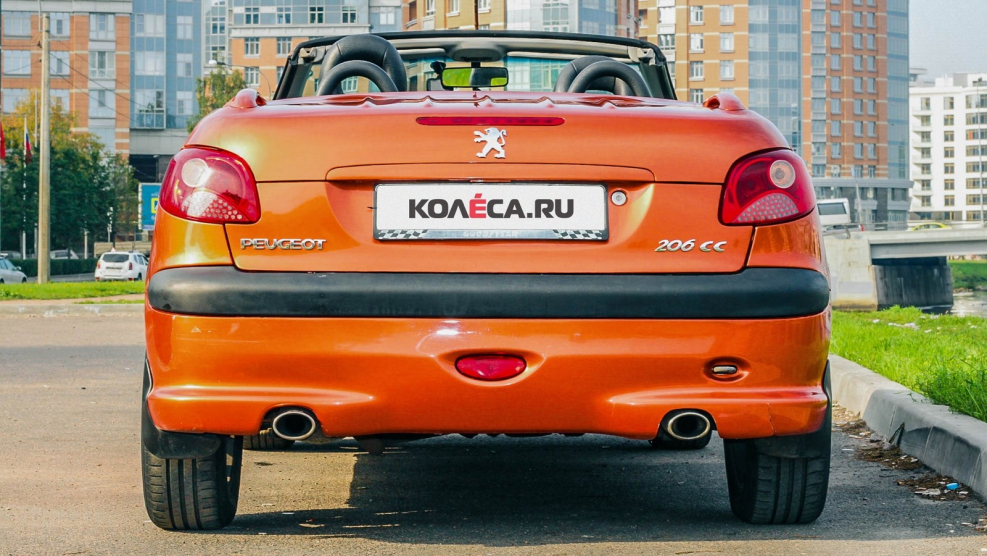 Пежо 206сс оранжевая