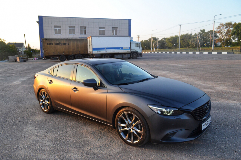 Mazda 6 серый матовый