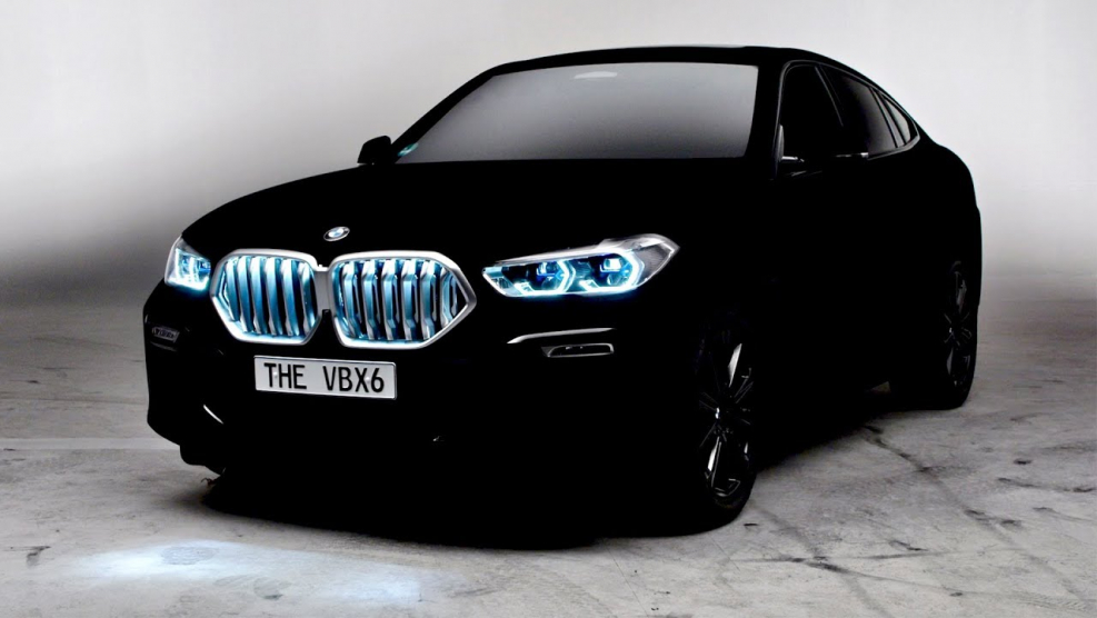 BMW x6 цвет Vantablack