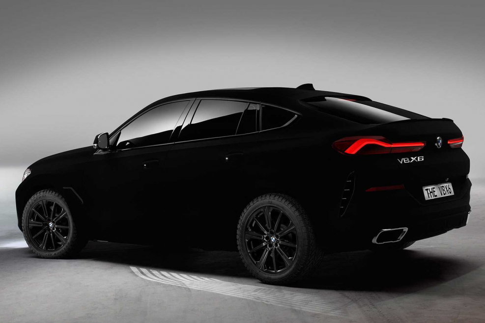 BMW x6 Black Vantablack