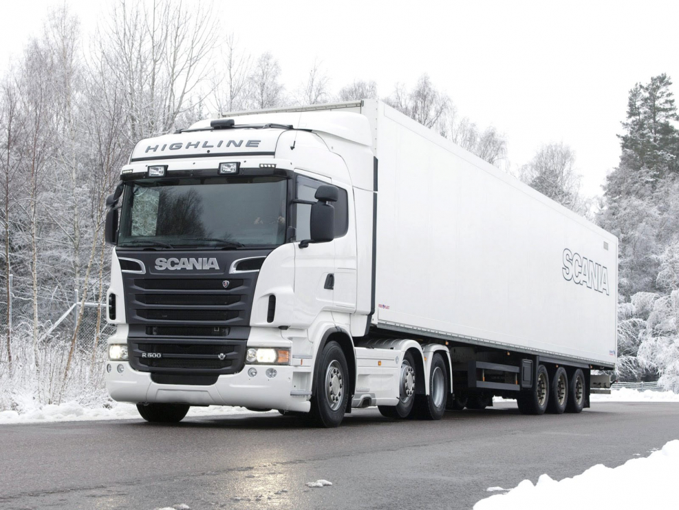 Скания r500 белая