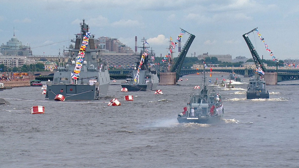 Морской парад день ВМФ 2020 Петербург