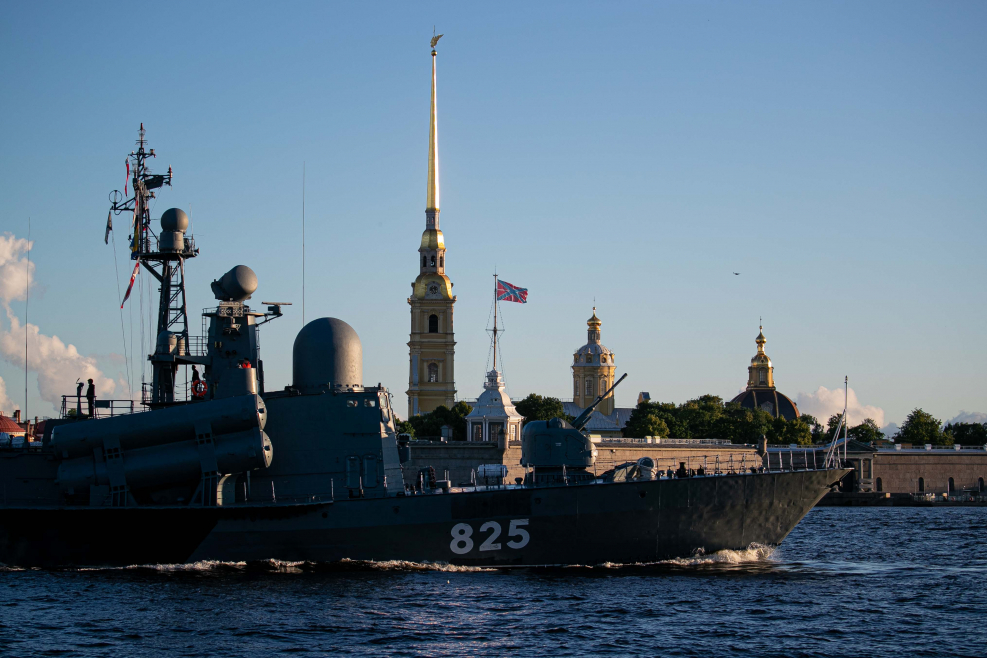 Репетиция парада ВМФ В СПБ