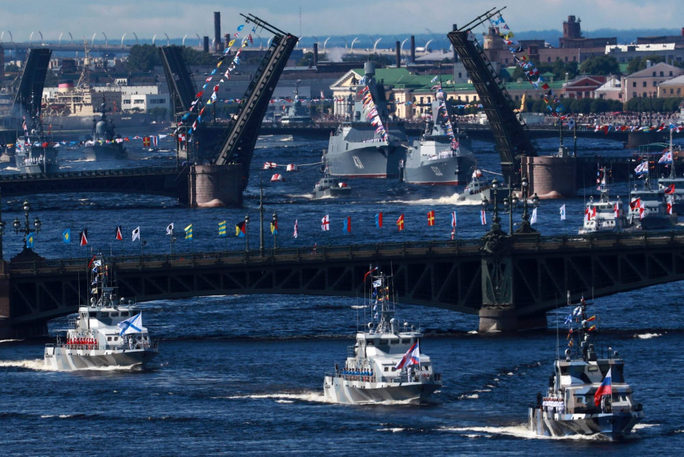 Парад ВМФ В Санкт-Петербурге