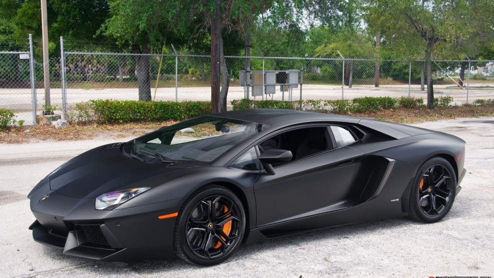 Lamborghini Aventador lp700 чёрный