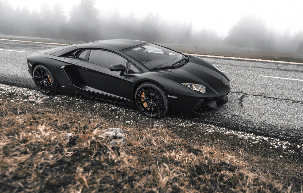 Lamborghini Aventador lp700 чёрный
