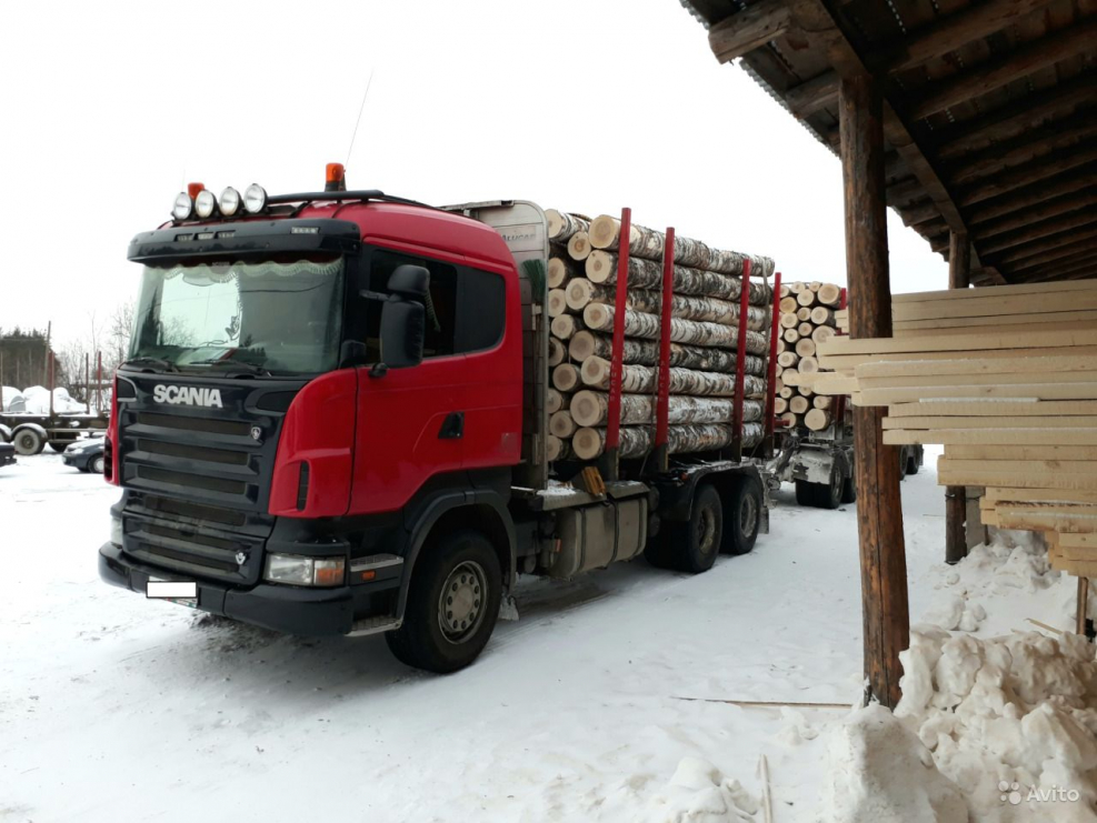 Scania r500 лесовоз