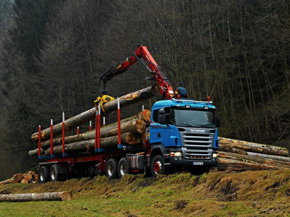 Лесовоз Scania r470, 6х2