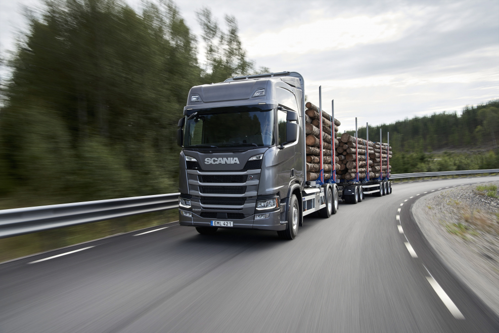 Scania r500 лесовоз