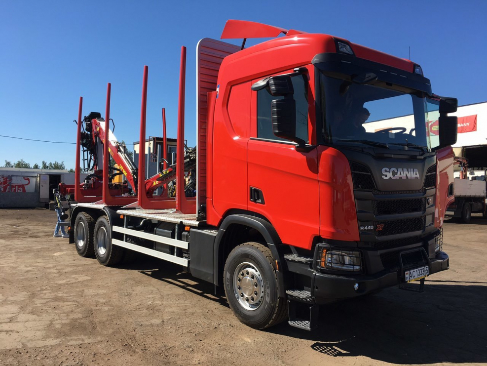 Scania r500 лесовоз