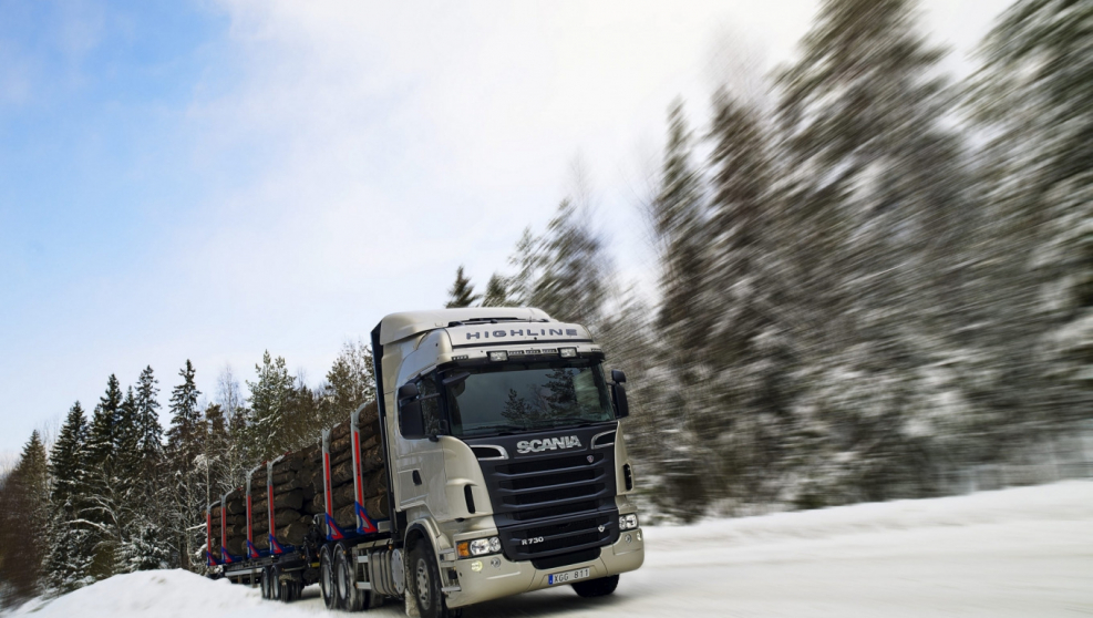 Scania r730 лесовоз