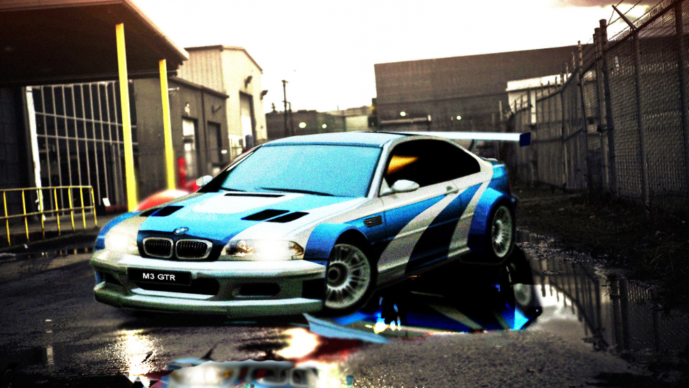 BMW m3 GTR most wanted ночью